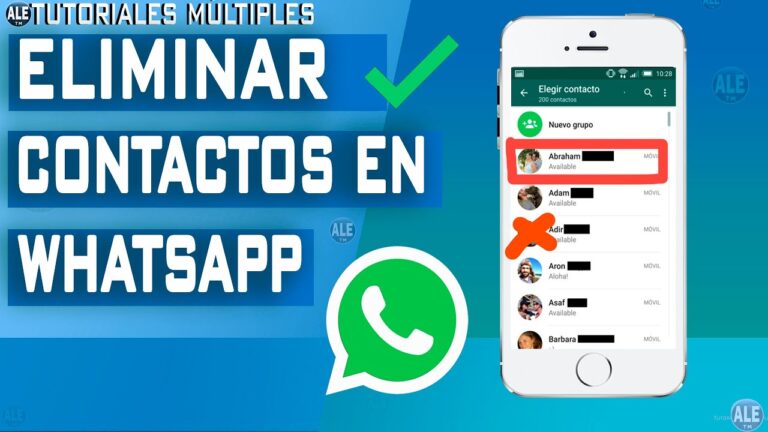 Elimina contactos de WhatsApp para siempre en pocos pasos
