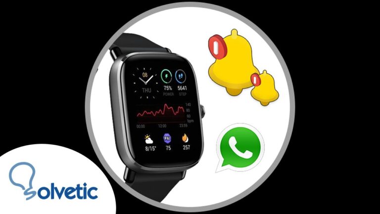 Amazfit GTS 2 Mini: Recibe Notificaciones de WhatsApp en tu Smartwatch